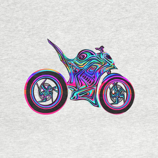 Color Spectrum  Hyper Naked Motorcycle by ogfx